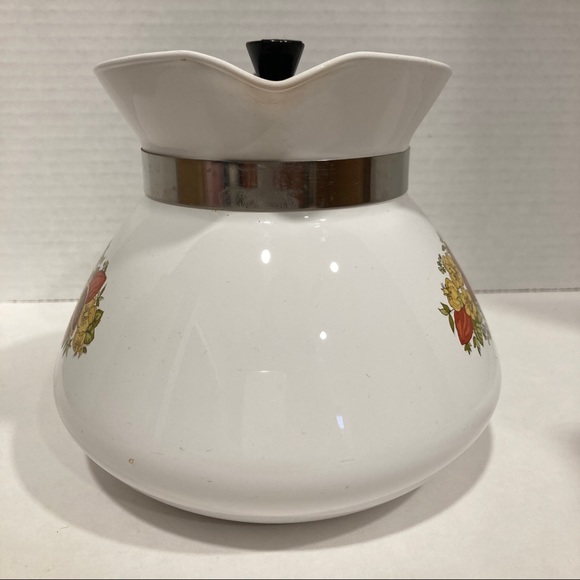 Corning Ware P-104 Spice of Life 6 cup Teapot with Lid - Le The Corningware vtg - Picture 2 of 11